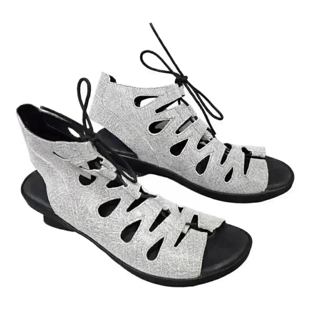 Wolky Seminyak Gladiator Sandals - Women's Leather Lace Up - Size 11/42 Comfort